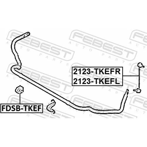 Uloženie priečneho stabilizátora FDSB-TKEF /FEBEST/ - obr. 1