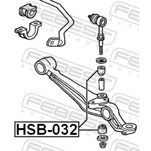 Uloženie priečneho stabilizátora FEBEST HSB-032 - obr. 1