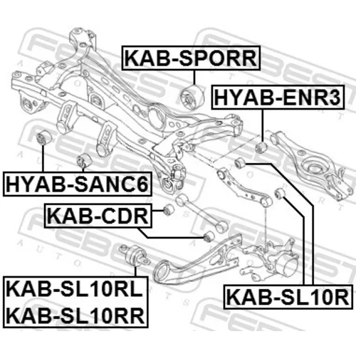 Uloženie riadenia FEBEST KAB-SL10RL - obr. 1