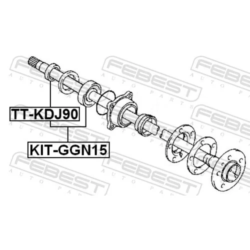 Ložisko hnacieho hriadeľa FEBEST KIT-GGN15 - obr. 1
