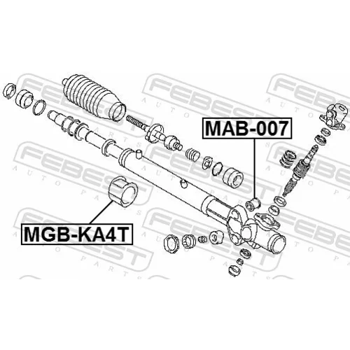 Uloženie prevodovky riadenia FEBEST MAB-007 - obr. 1