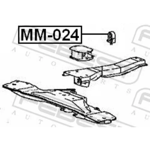 Uloženie rozvodovky FEBEST MM-024 - obr. 1