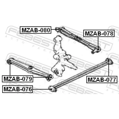 Uloženie riadenia FEBEST MZAB-076 - obr. 1