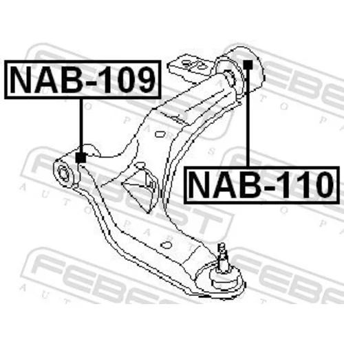 Uloženie riadenia FEBEST NAB-109 - obr. 1