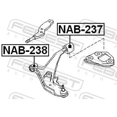 Uloženie riadenia FEBEST NAB-238 - obr. 1