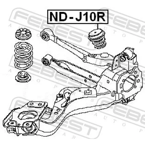 Doraz odpruženia FEBEST ND-J10R - obr. 1