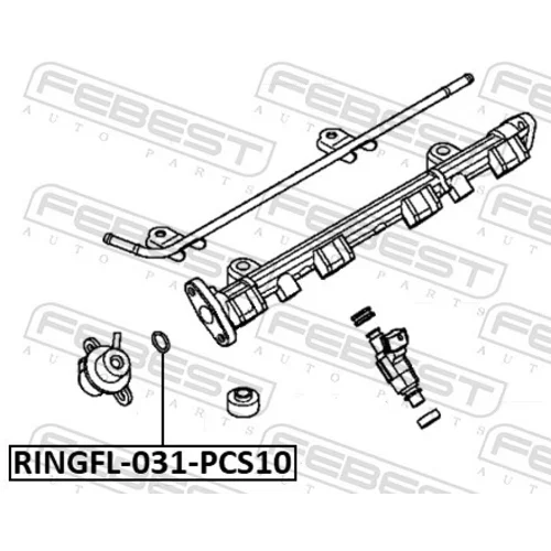 Tesnenie palivového potrubia FEBEST RINGFL-031-PCS10 - obr. 1