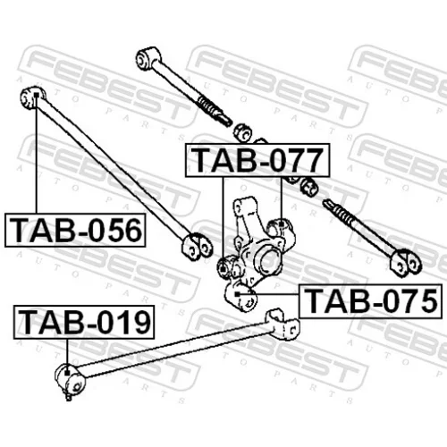 Uloženie riadenia FEBEST TAB-056 - obr. 1