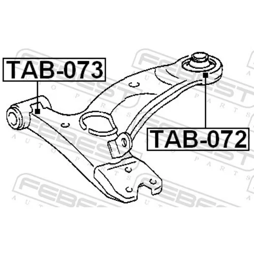 Uloženie riadenia FEBEST TAB-072 - obr. 1