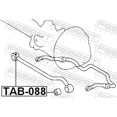 Uloženie riadenia FEBEST TAB-088 - obr. 1