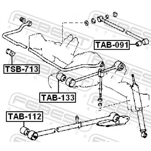 Uloženie riadenia FEBEST TAB-133 - obr. 1