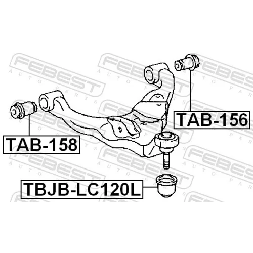 Uloženie riadenia FEBEST TAB-158 - obr. 1