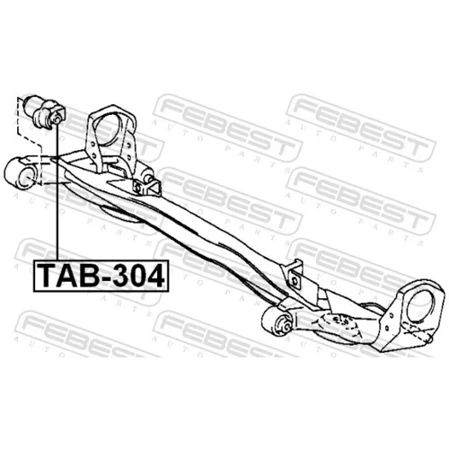 Uloženie tela nápravy FEBEST TAB-304 - obr. 1