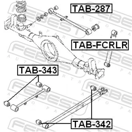 Uloženie riadenia FEBEST TAB-342 - obr. 1