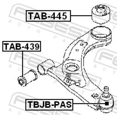 Uloženie riadenia FEBEST TAB-445 - obr. 1