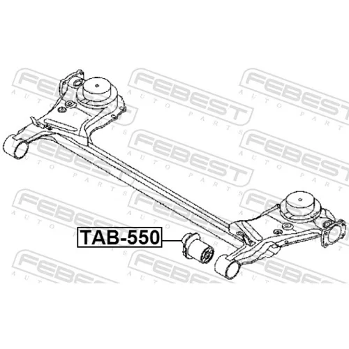 Uloženie tela nápravy FEBEST TAB-550 - obr. 1