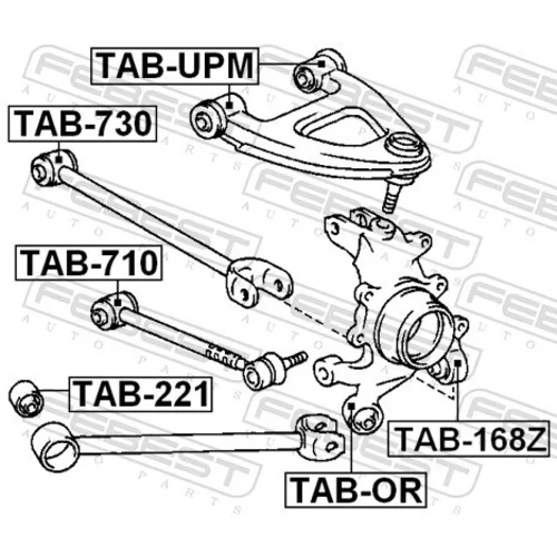 Uloženie riadenia TAB-710 /FEBEST/ - obr. 1