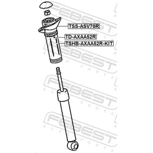 Doraz odpruženia FEBEST TD-AXAA52R - obr. 1