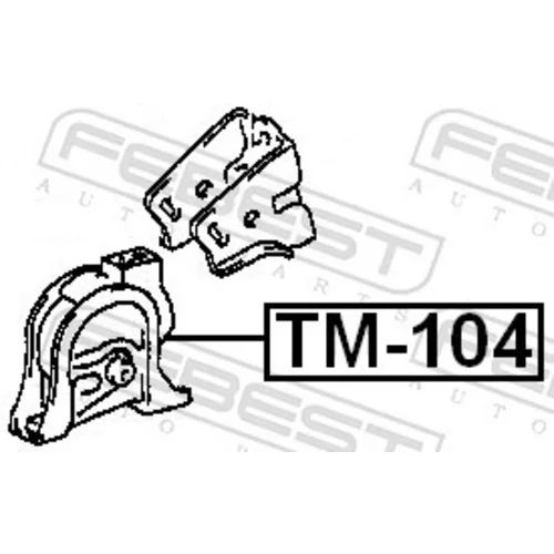 Uloženie motora FEBEST TM-104 - obr. 1