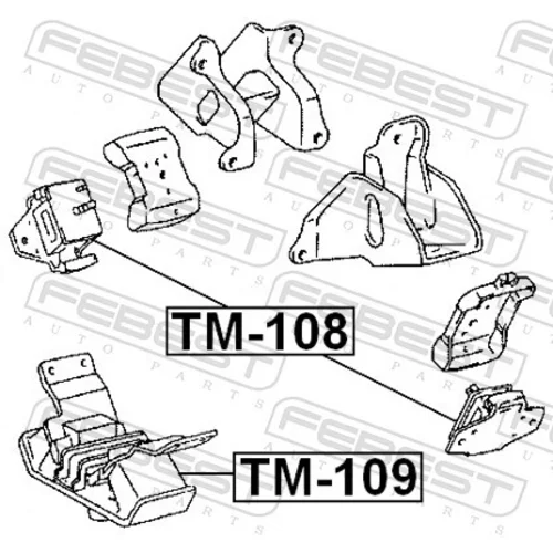 Uloženie motora FEBEST TM-109 - obr. 1