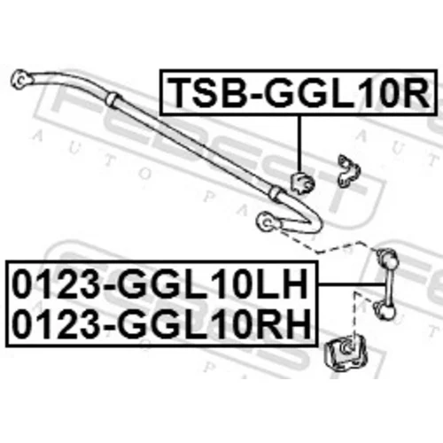 Uloženie priečneho stabilizátora FEBEST TSB-GGL10R - obr. 1