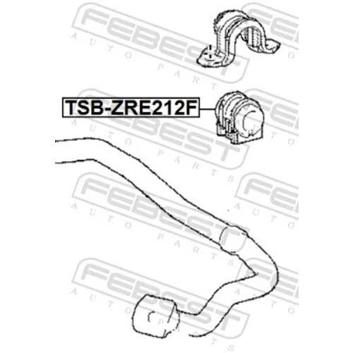 Uloženie priečneho stabilizátora FEBEST TSB-ZRE212F - obr. 1