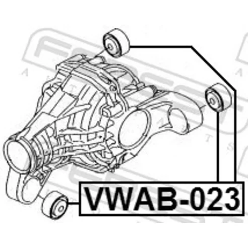 Uloženie, diferenciál FEBEST VWAB-023 - obr. 1