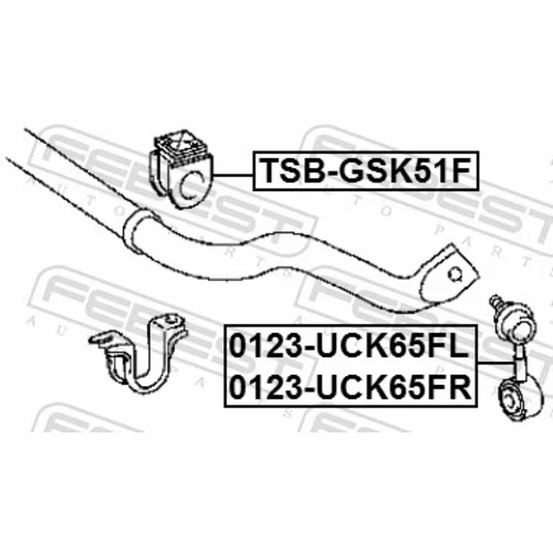 Tyč/Vzpera stabilizátora FEBEST 0123-UCK65FR - obr. 1