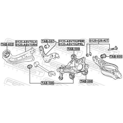 Rameno zavesenia kolies FEBEST 0125-ASV70UPRL - obr. 1