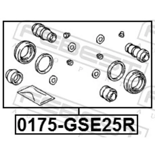 Opravná sada brzdového strmeňa FEBEST 0175-GSE25R - obr. 1