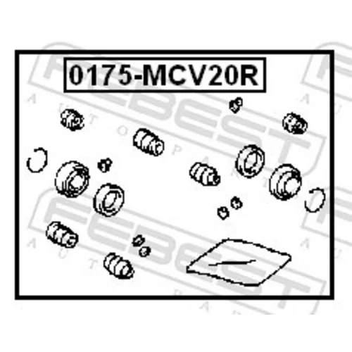 Opravná sada brzdového strmeňa FEBEST 0175-MCV20R - obr. 1