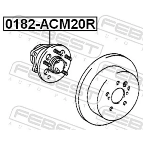 Náboj kolesa FEBEST 0182-ACM20R - obr. 1