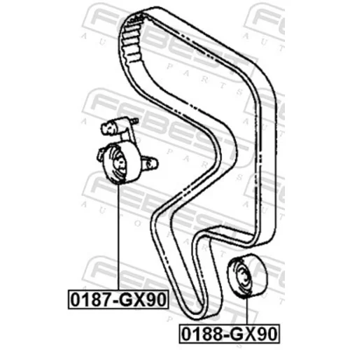 Napínacia kladka ozubeného remeňa FEBEST 0187-GX90 - obr. 1
