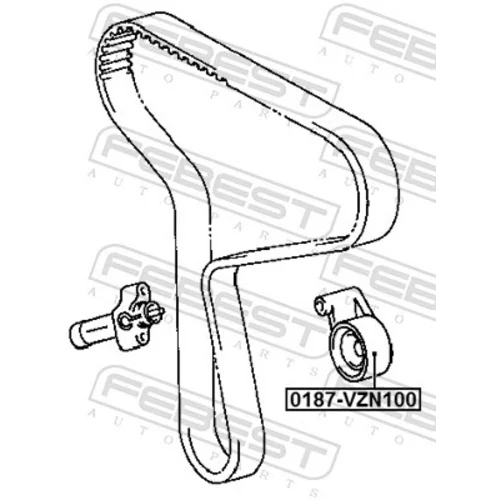 Napínacia kladka ozubeného remeňa FEBEST 0187-VZN100 - obr. 1
