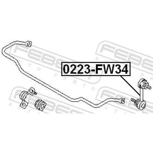 Tyč/Vzpera stabilizátora FEBEST 0223-FW34 - obr. 1