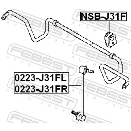 Tyč/Vzpera stabilizátora FEBEST 0223-J31FL - obr. 1