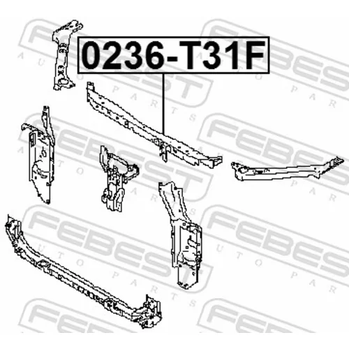 Predné obloženie FEBEST 0236-T31F - obr. 1