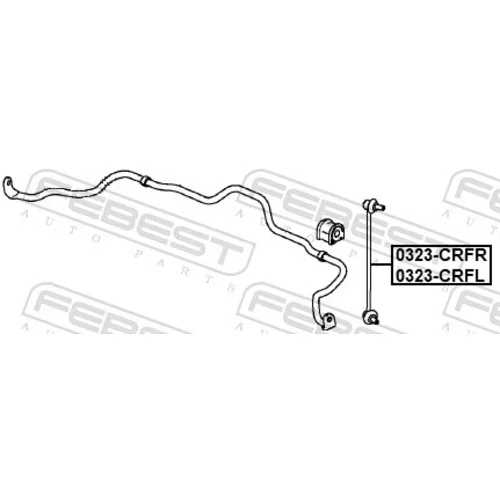 Tyč/Vzpera stabilizátora FEBEST 0323-CRFL - obr. 1