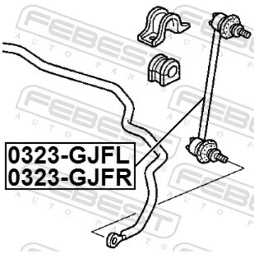 Tyč/Vzpera stabilizátora FEBEST 0323-GJFR - obr. 1