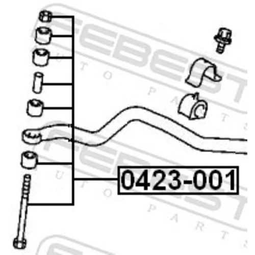 Tyč/Vzpera stabilizátora FEBEST 0423-001 - obr. 1