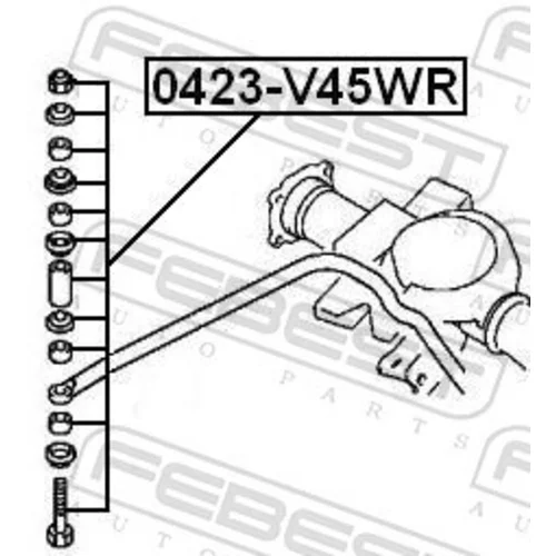 Tyč/Vzpera stabilizátora FEBEST 0423-V45WR - obr. 1