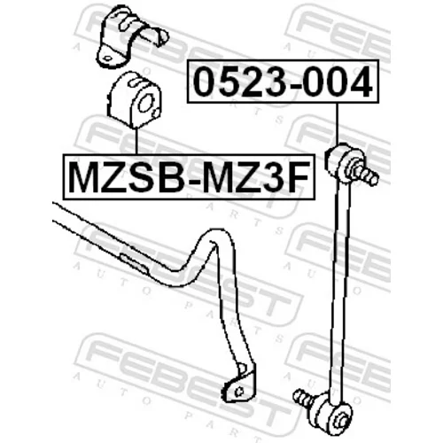 Tyč/Vzpera stabilizátora FEBEST 0523-004 - obr. 1