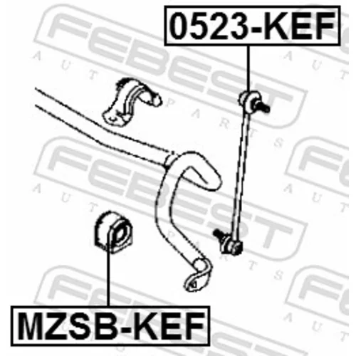 Tyč/Vzpera stabilizátora FEBEST 0523-KEF - obr. 1