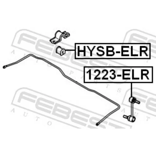 Tyč/Vzpera stabilizátora FEBEST 1223-ELR - obr. 1