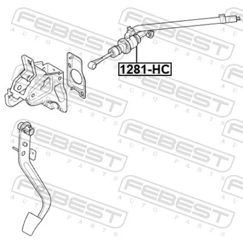 Hlavný spojkový valec FEBEST 1281-HC - obr. 1