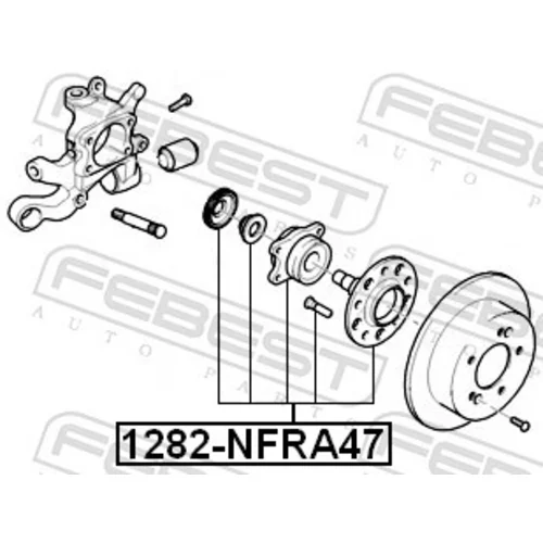 Náboj kolesa FEBEST 1282-NFRA47 - obr. 1