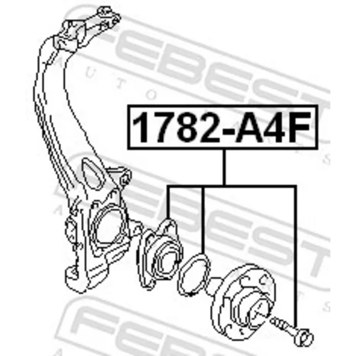 Náboj kolesa FEBEST 1782-A4F - obr. 1