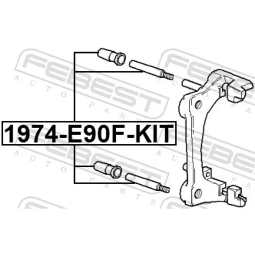 Vodiaci čap brzdového strmeňa FEBEST 1974-E90F-KIT - obr. 1