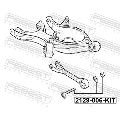 Skrutka pre nastavenie odklonu kolesa FEBEST 2129-006-KIT - obr. 1