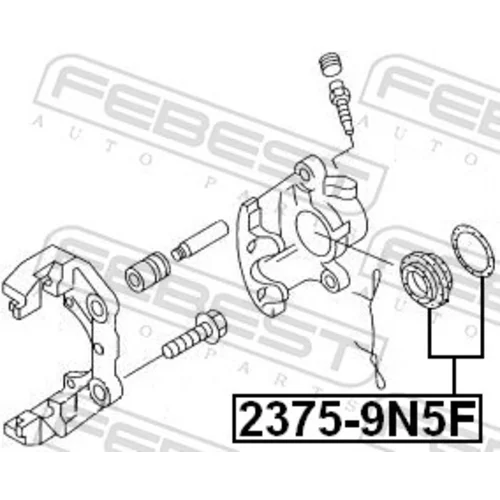 Opravná sada brzdového strmeňa FEBEST 2375-9N5F - obr. 1